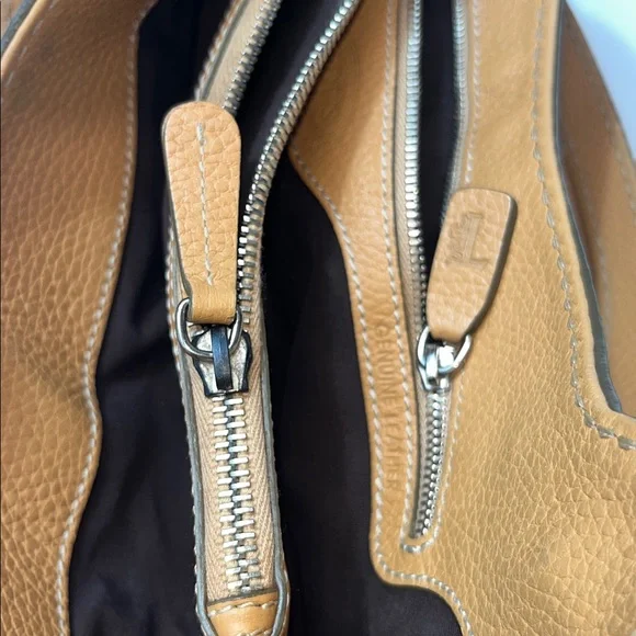 Auth. Vintage Tod’s Vachetta (Tan) Pebble Leather Shoulder/Handbag